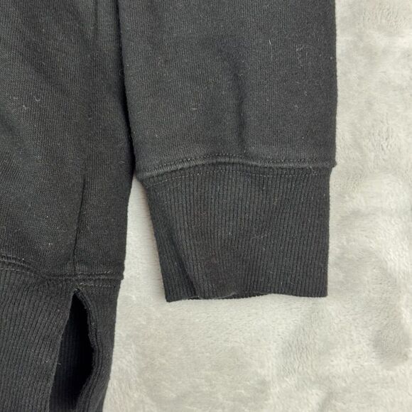 T by Talbots Sweater Womens LP Black Quarter Zip Pullover Pocket Soft Top - Picture 6 of 11
